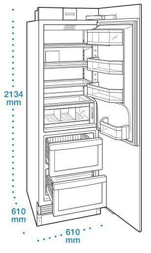 New SubZero Fridge Freezer ICBIC 24inch refrigeration Appliance Wolf