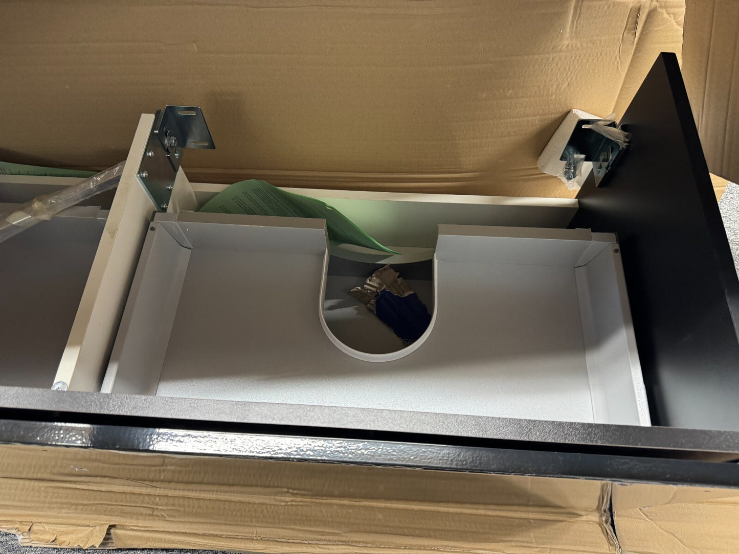 New Villeroy & Boch A288F2FL Black Double Vanity sink Bathroom Unit BR819
