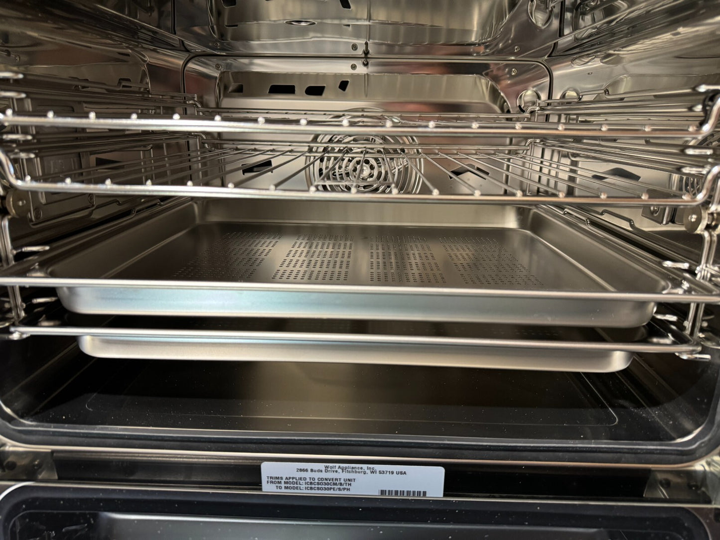 Ex Display Wolf Steam combi Oven Cooker ICBCSO30PE/S/PH appliance BR487 sub zero