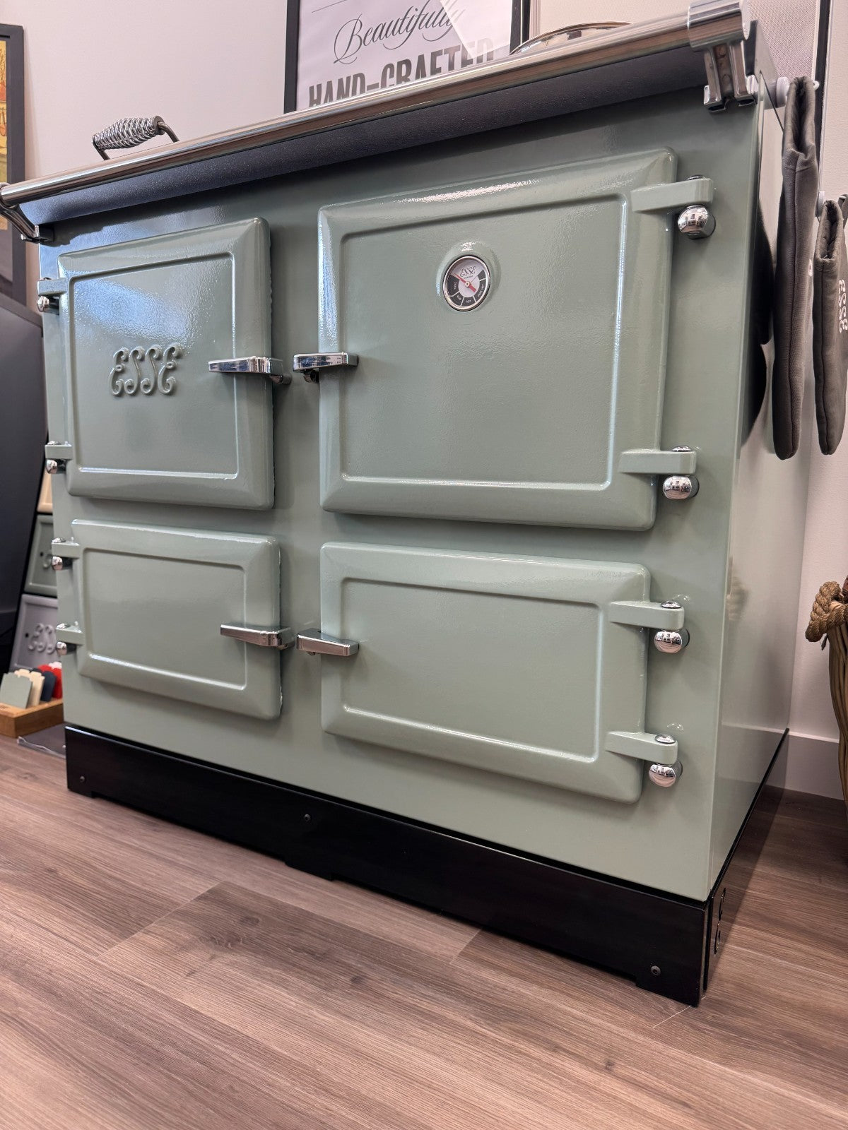 Ex Display UNUSED Esse 1000 X Electric Range Cooker Sage 100cm Oven