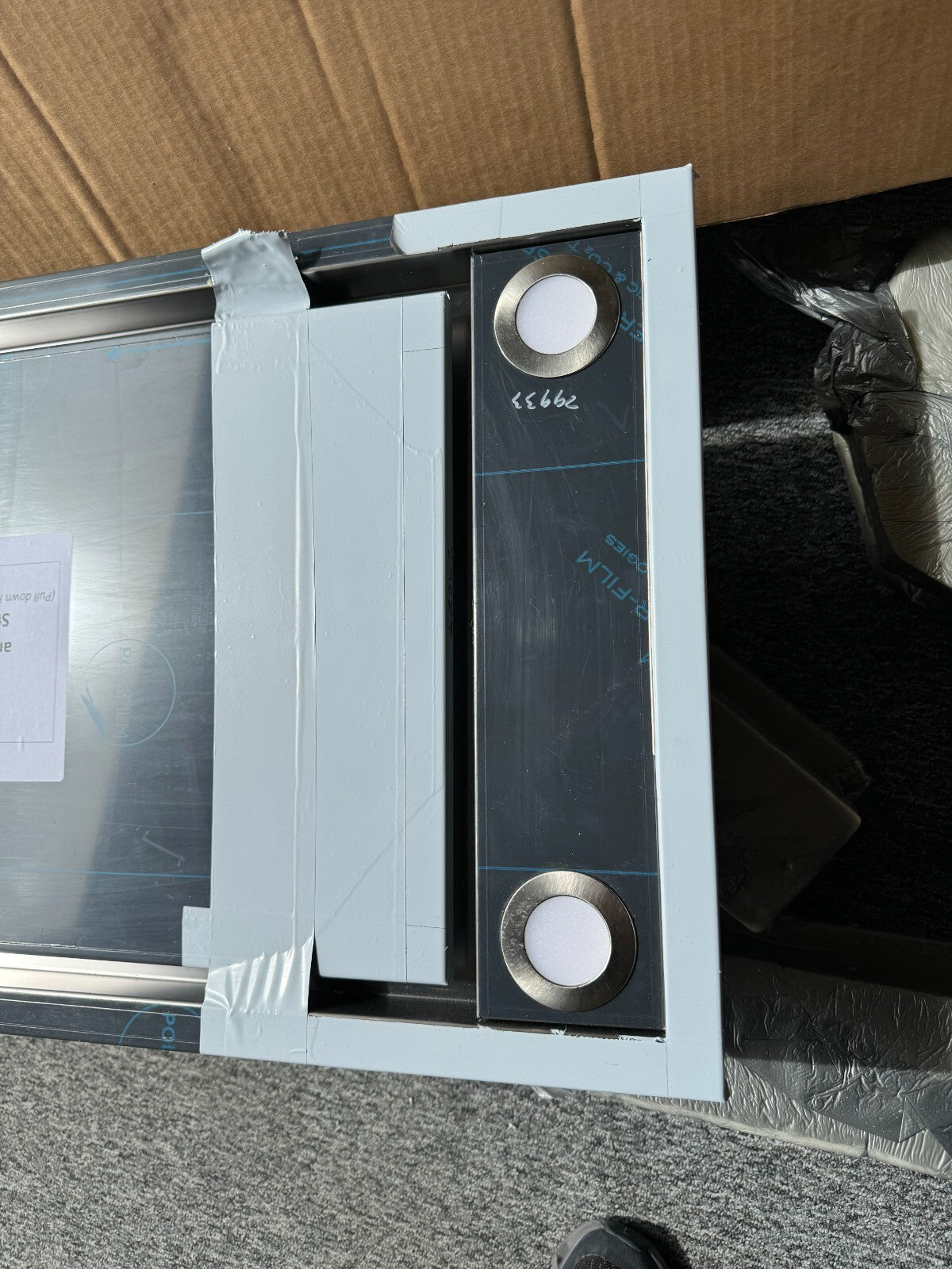 New Westin Stratus 900 x 440 built in Ceiling Extractor Hood integrated applianc