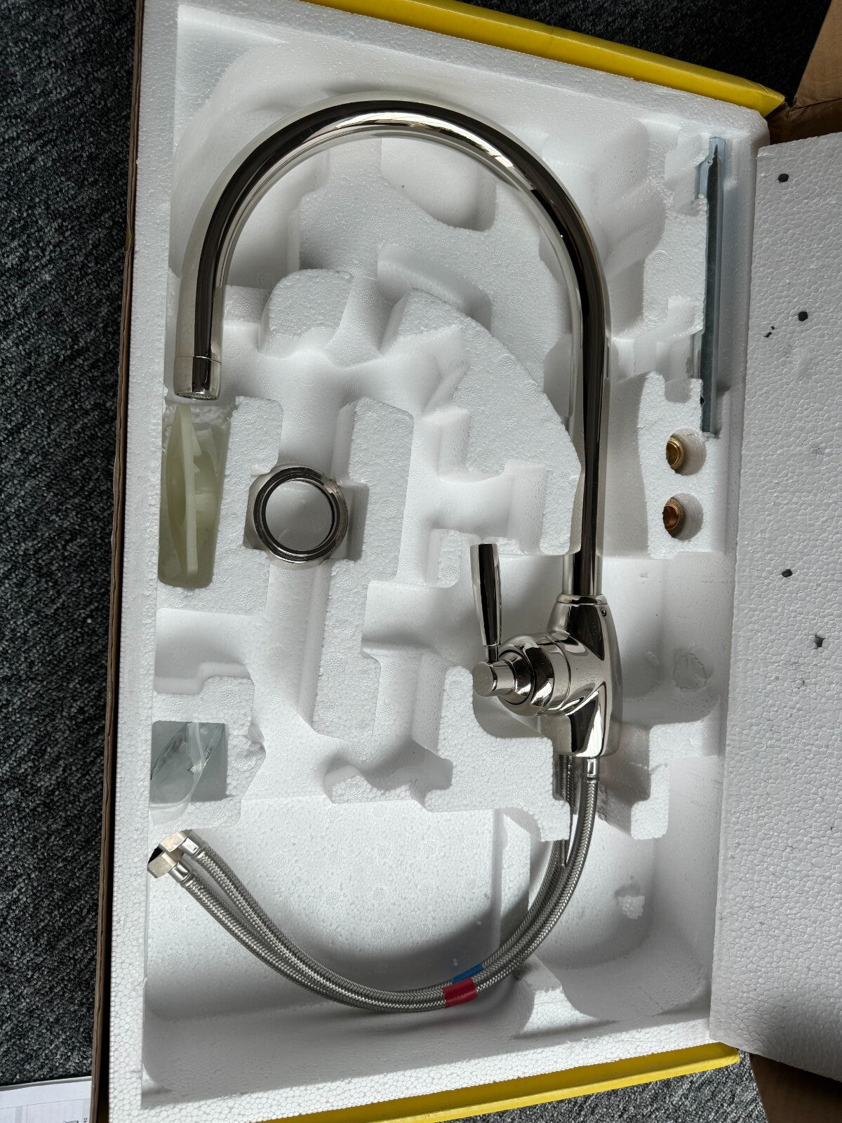 New Perrin & Rowe Mimas Tap 4841 Kitchen single lever mixer tap NICKEL