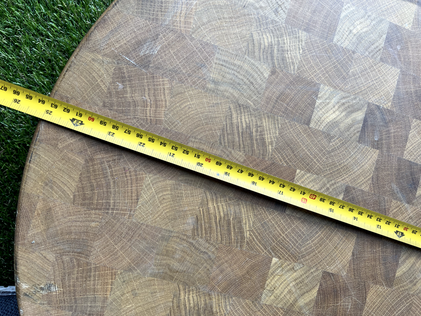 Ex Display Round Butchers Chopping board table work surface Island