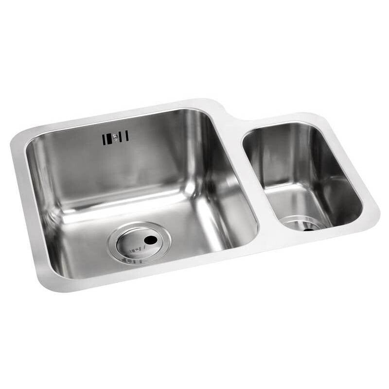 NEW Abode Matrix R50 1.5 Bowl double sink Brushed Stainless Steel AW5017 BR663