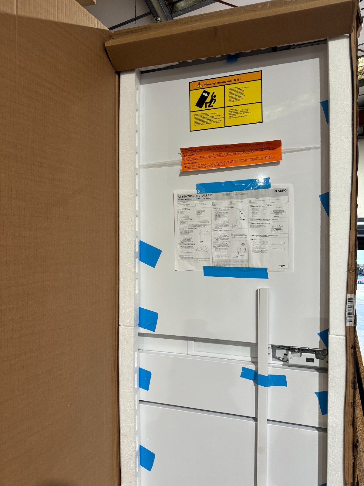 NEW ASKO RFN2826S Fridge Freezer Refrigeration Integrated Appliance ICE subzero