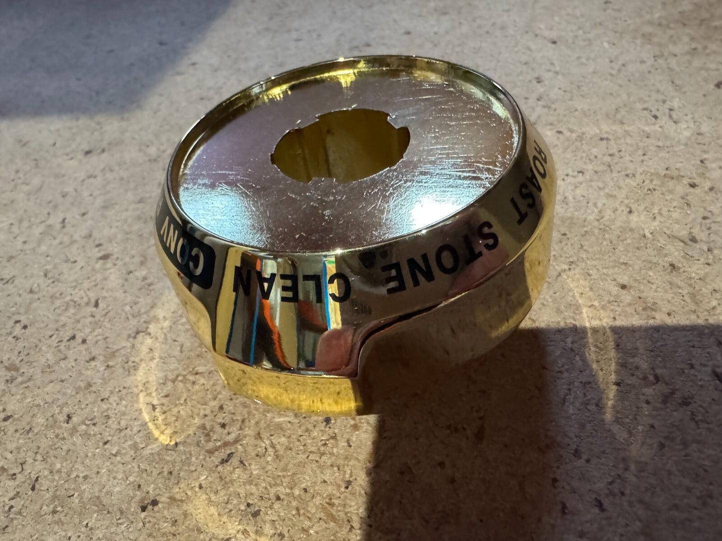 NEW Wolf Range Dual Fuel Cooker Oven Gold Brass Bezel knob