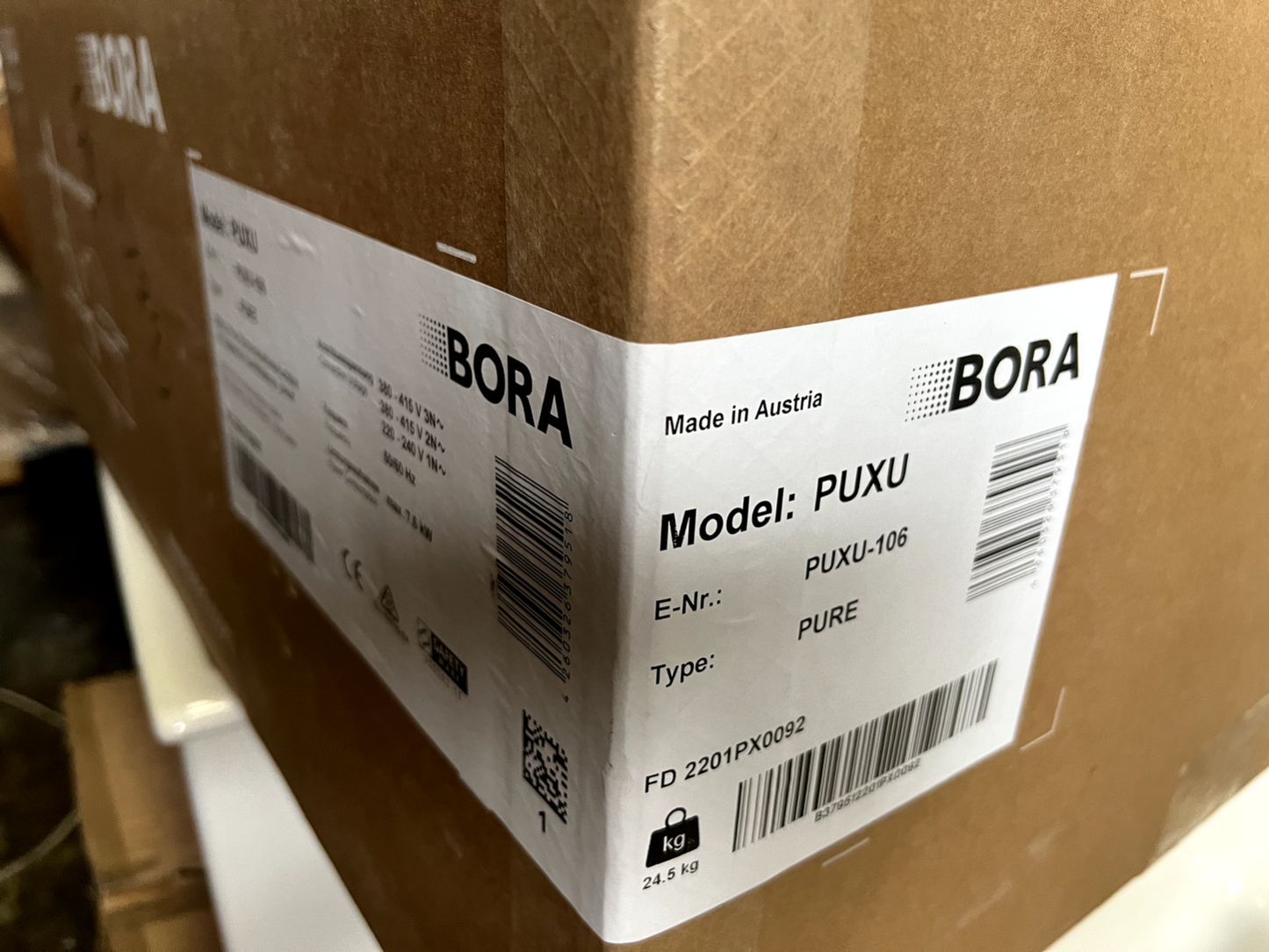 Ex display BORA X Pure PUXU induction hob cooktop cooktop extractor recirculatio