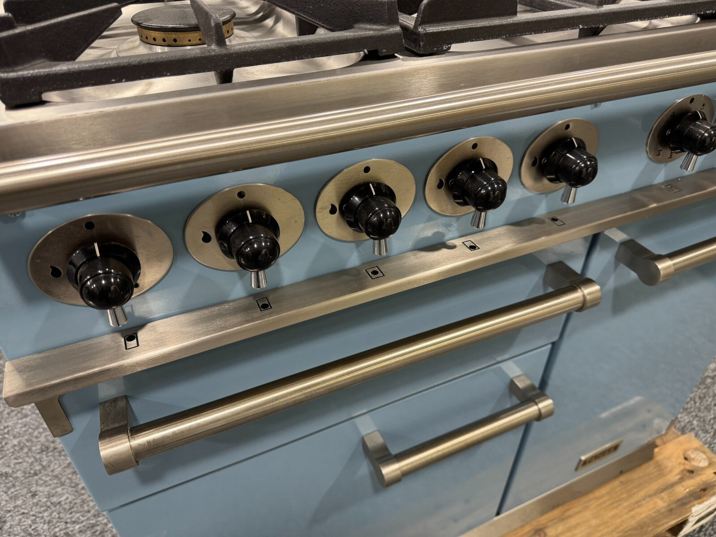 Ex Display Falcon Deluxe Dual Fual Range Cooker Oven F1000DXDFCA/NM blue BR2215
