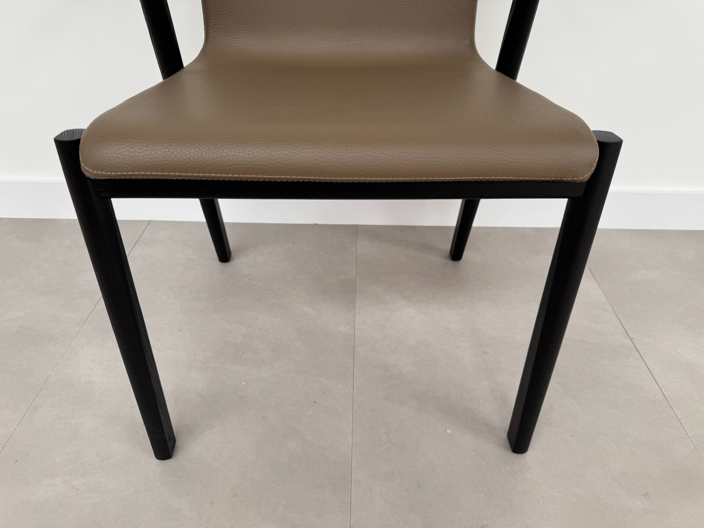NEW 6 Lema Mobili Bai Lu Chair Leather by Neri & Hu Black Brown AX019