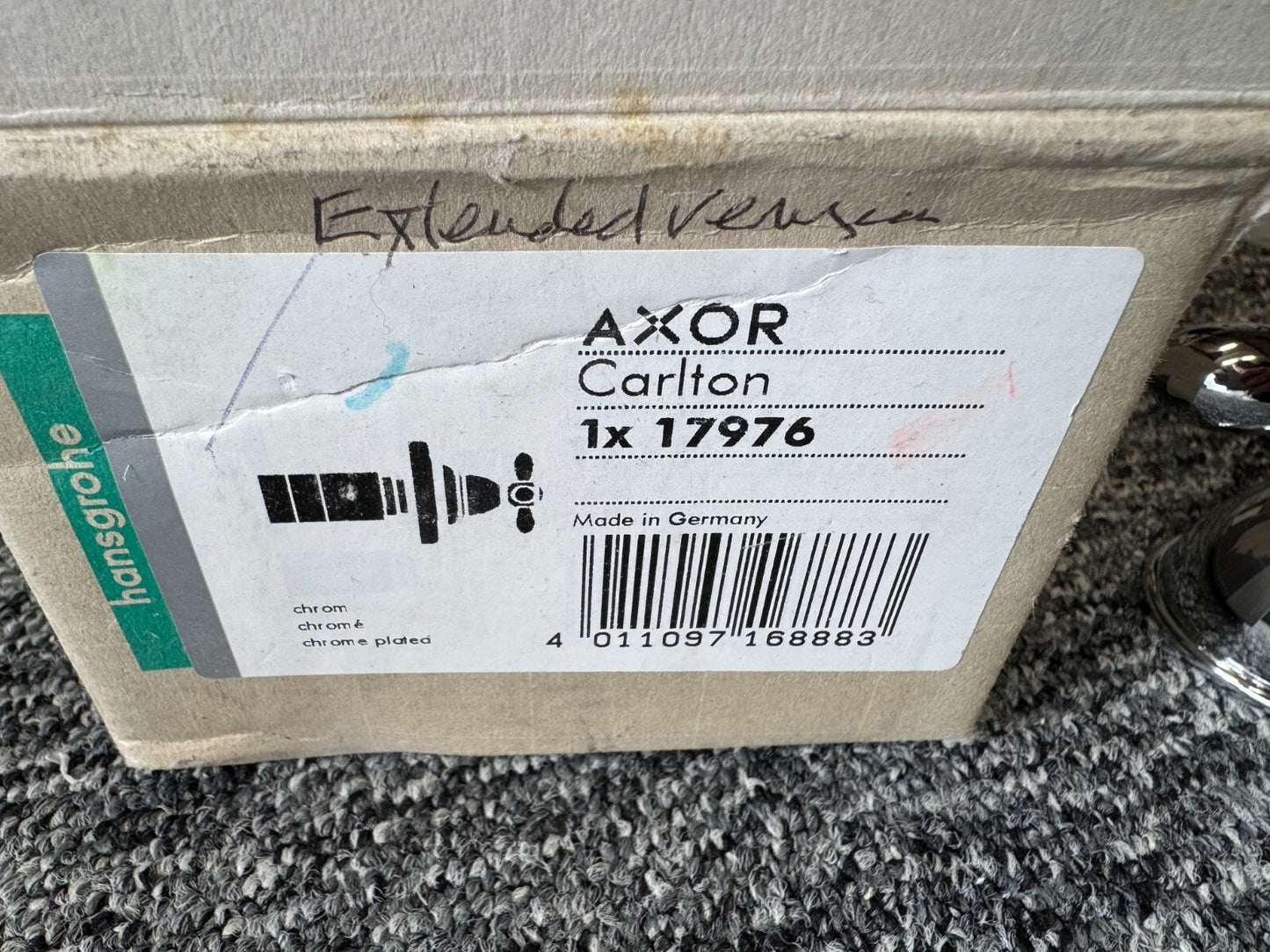 NEW Hansgrohe 17976 handle Axor Carlton Shut Off Valve extended version BR2129