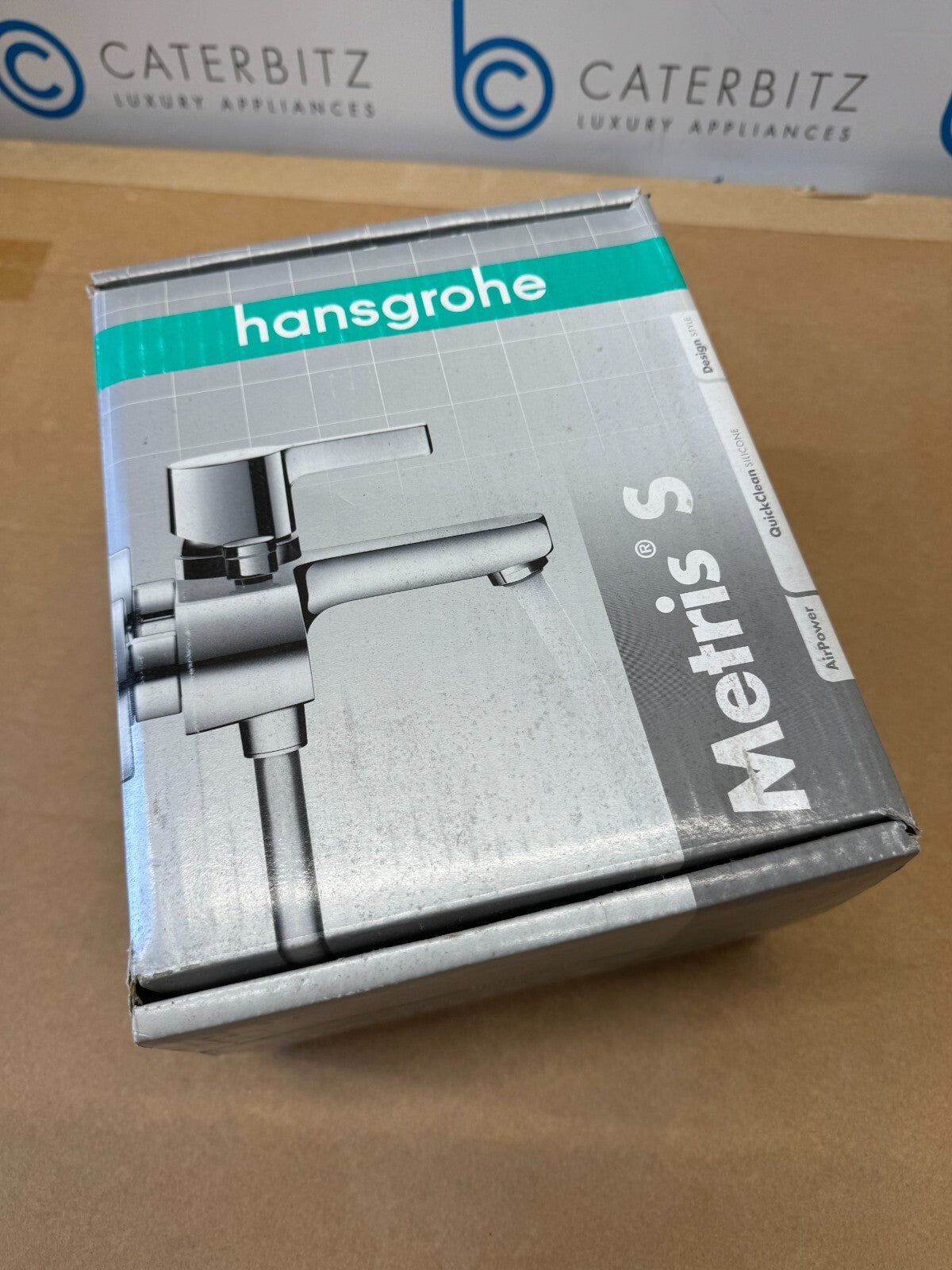 NEW Hansgrohe Metris S Bath Mixer Wall Mounted Tap 31460000 Chrome BR742