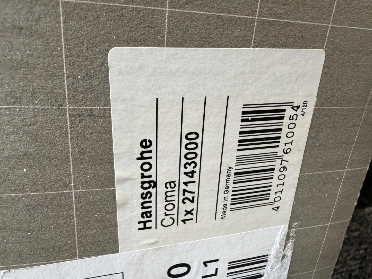 NEW Hansgrohe HG Showerpipe Croma bath Shower head set Chrome 27143000 BR744