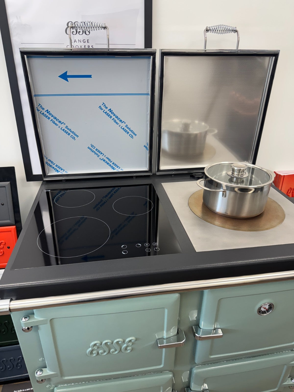 Ex Display UNUSED Esse 1000 X Electric Range Cooker Sage 100cm Oven