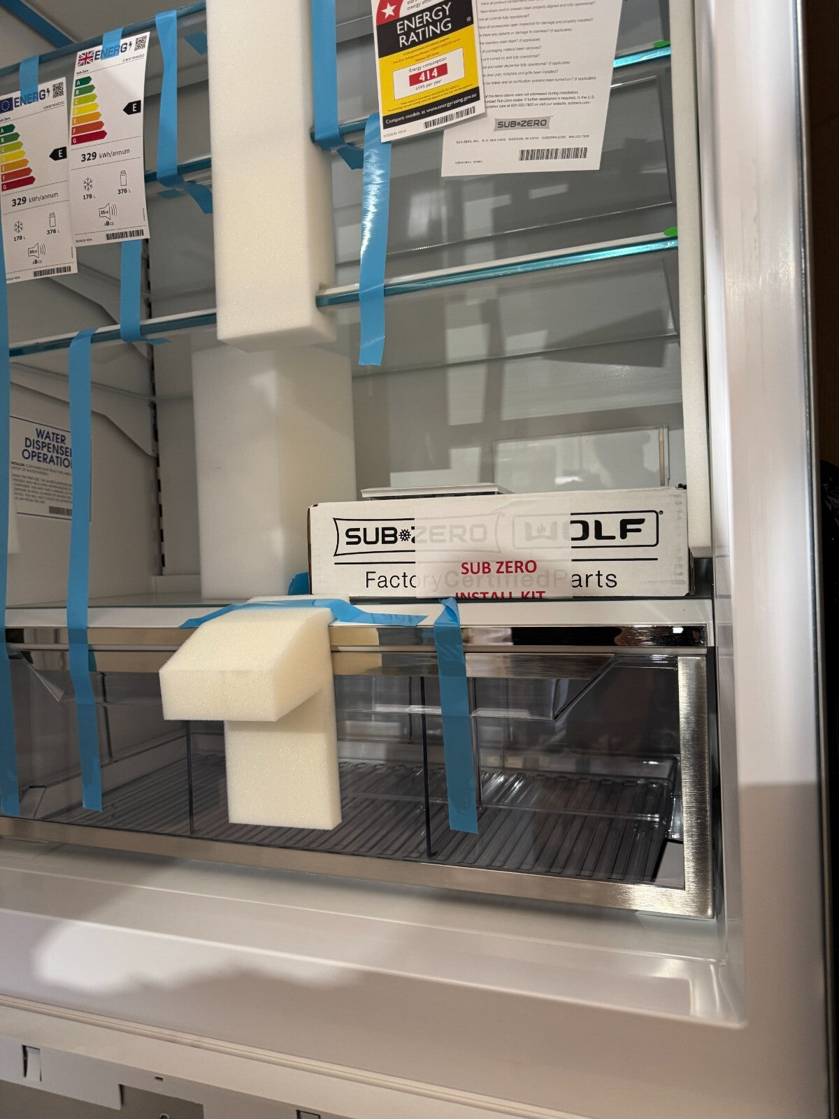Sub-Zero Fridge Freezer ICBDET3650CIID Ice Water Integrated Subzero BR2265