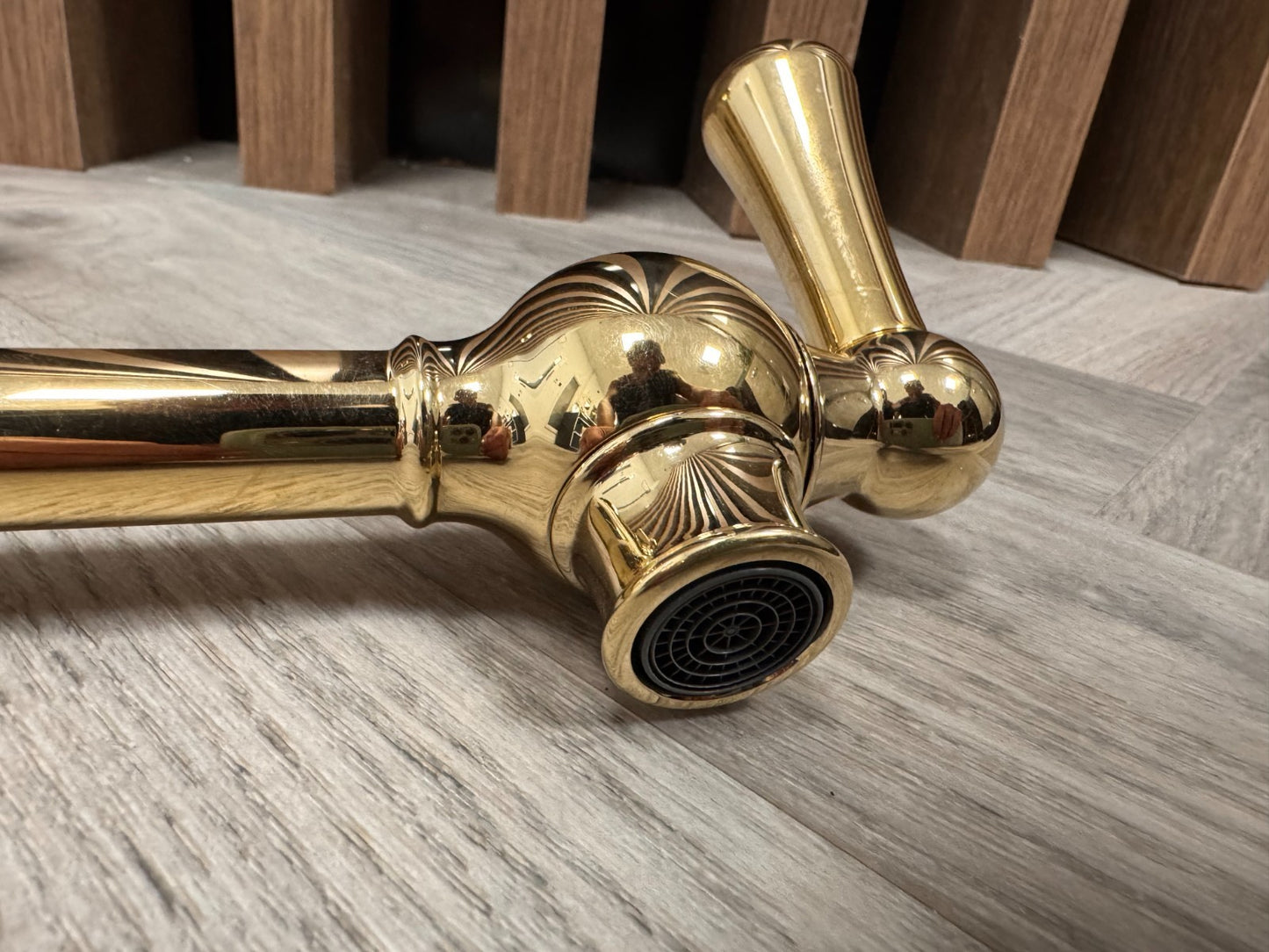 UNUSED Perrin & Rowe Phoenician 4799IG Pot Filler Tap GOLD lever AX4652