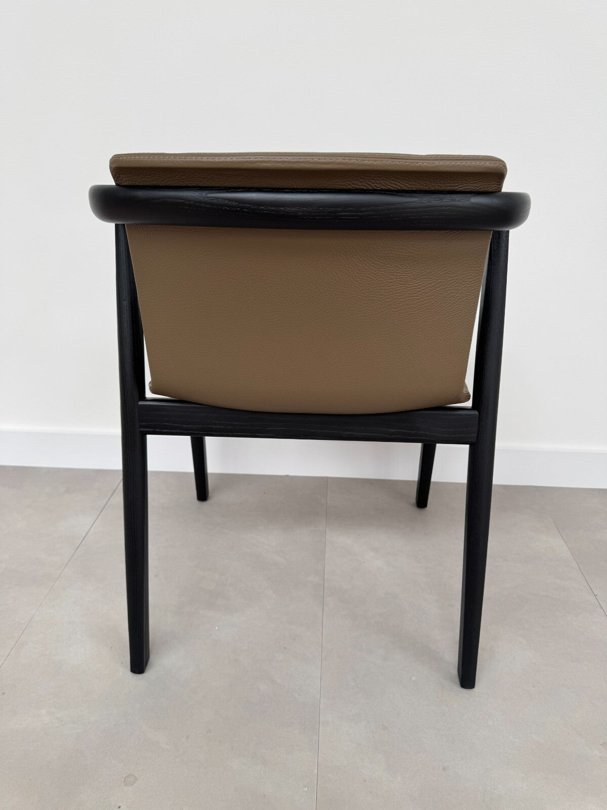 NEW 6 Lema Mobili Bai Lu Chair Leather by Neri & Hu Black Brown AX019