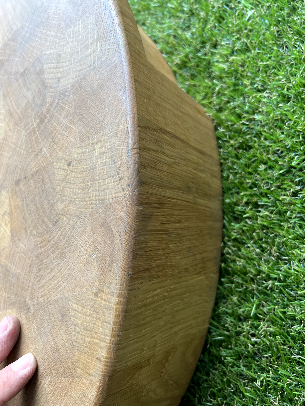 Ex Display Round Butchers Chopping board table work surface Island