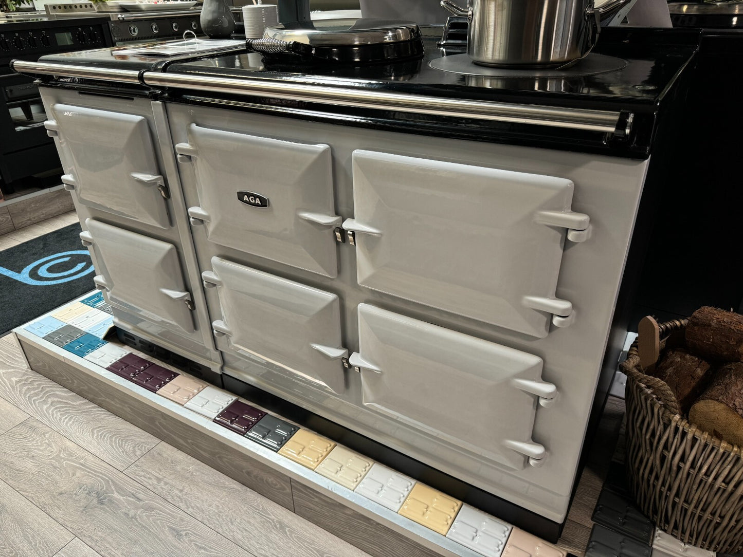 NEW UNUSED AGA eR7 Series 150 Electric Range Cooker Induction Hob Pearl Ashes