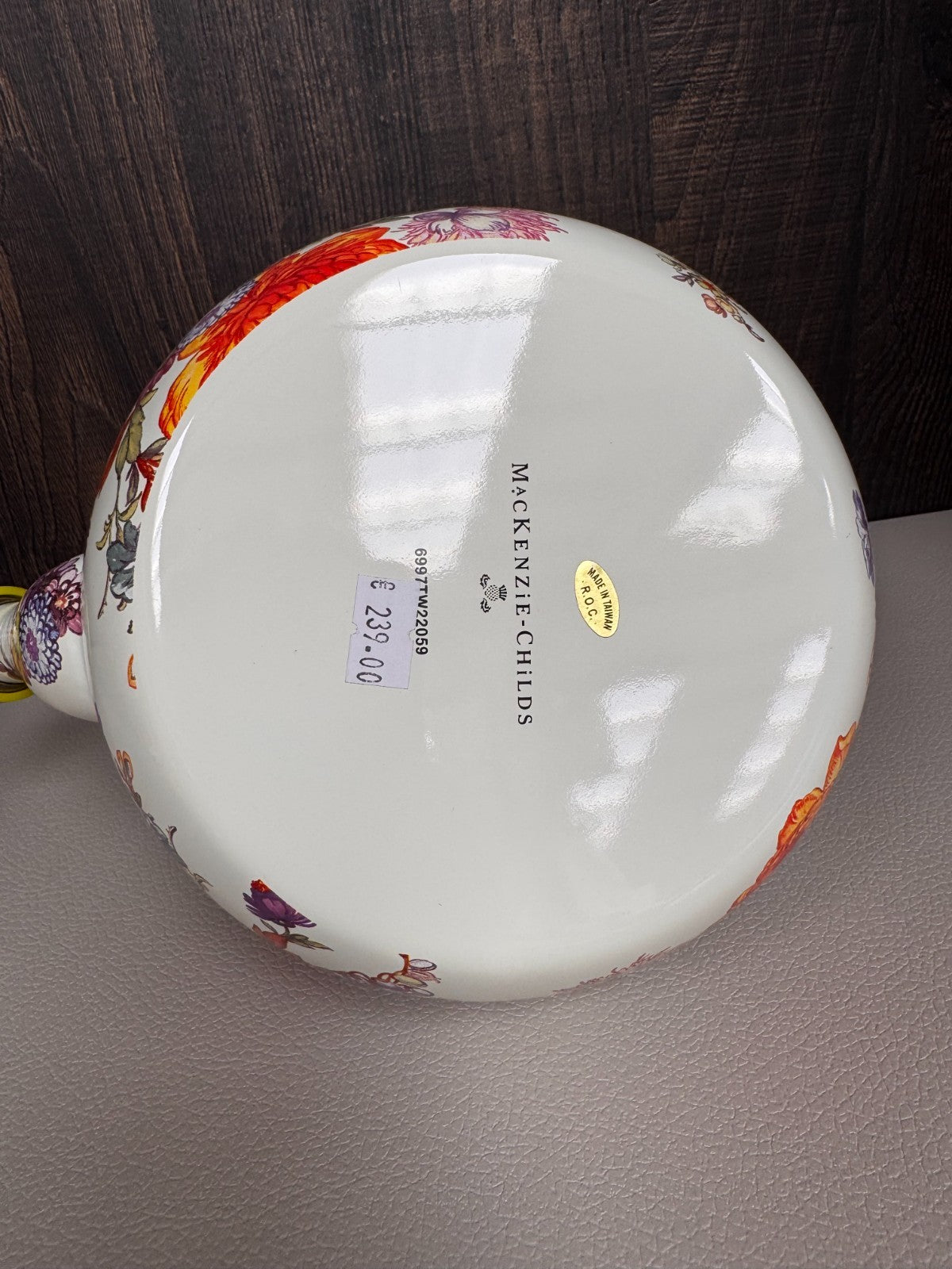 NEW Mackenzie-Childs Flower Market Whistling Stove Kettle Limited Edit IN STOCK