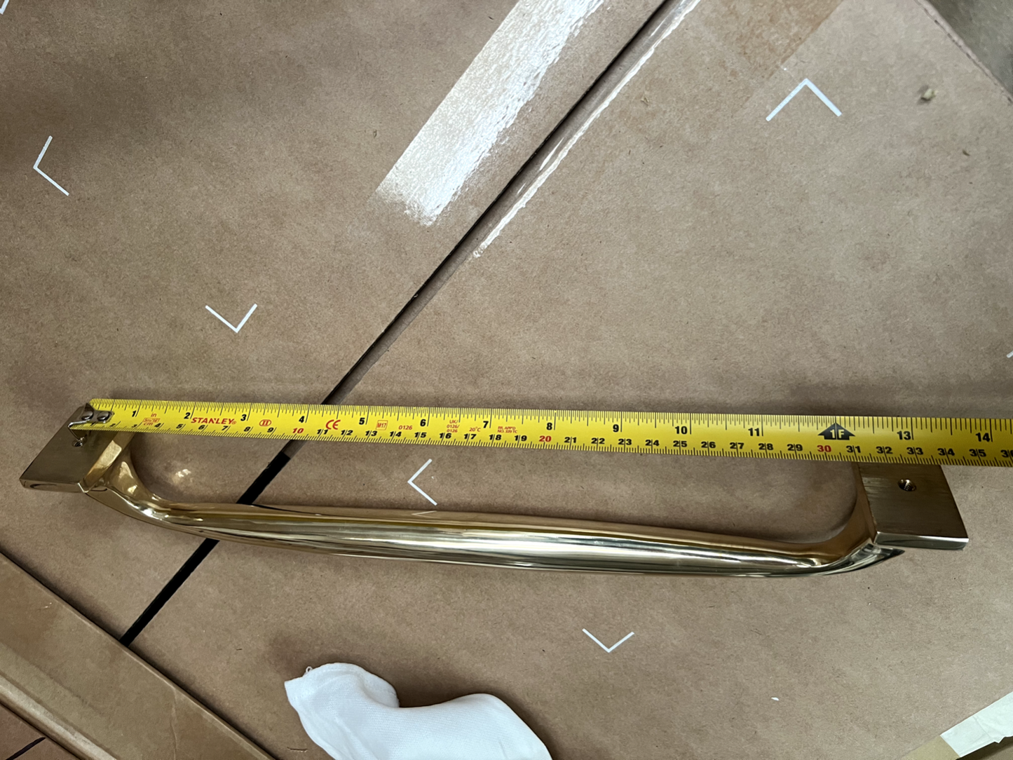 New Armac Martin 330mm Bournville Appliance Pull Door Kitchen Handle Brass
