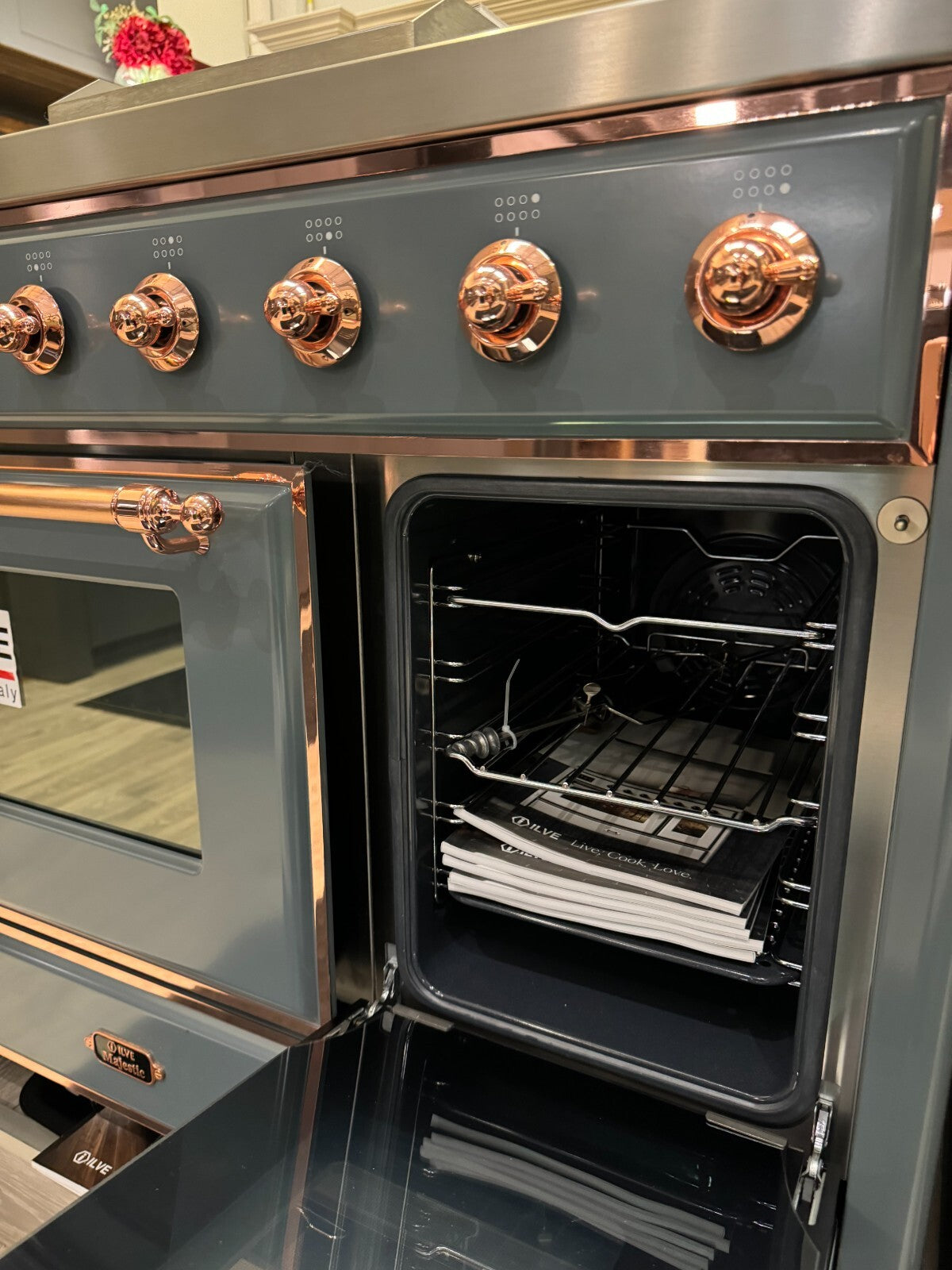 Ex Display UNUSED Ilve M12FDNE3 Majestic Milano 120 dual fuel Range Cooker Oven