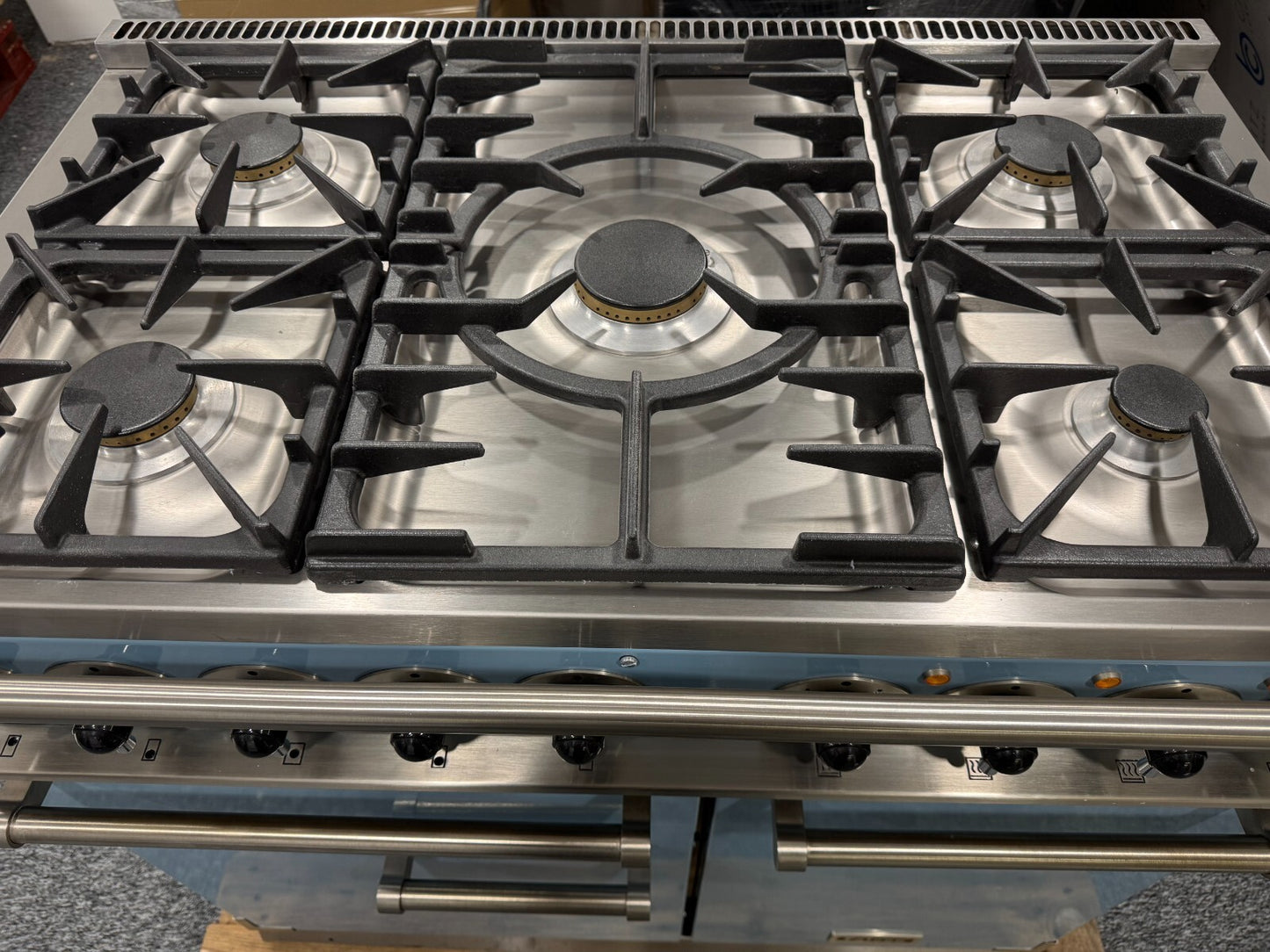Ex Display Falcon Deluxe Dual Fual Range Cooker Oven F1000DXDFCA/NM blue BR2215