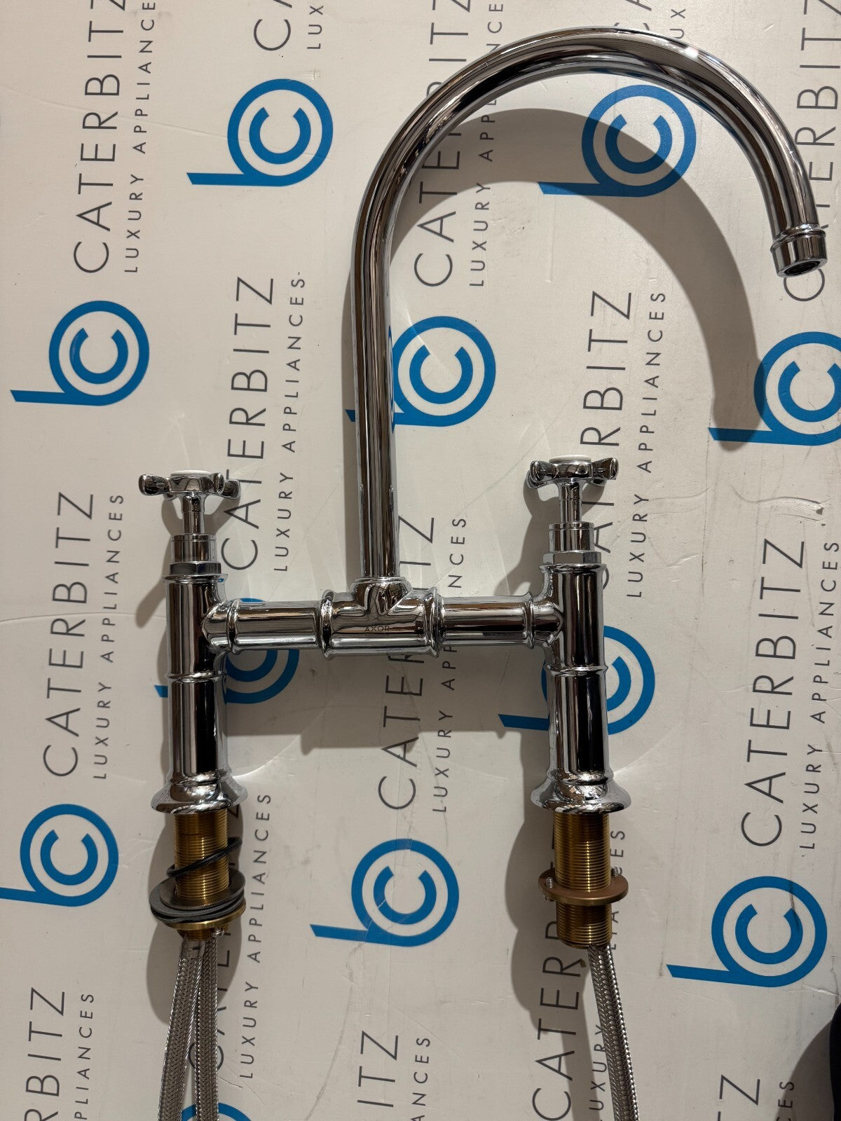 Ex Display Unused Hansgrohe Montreux Bridge Mixer Basin Tap cross handles BR692