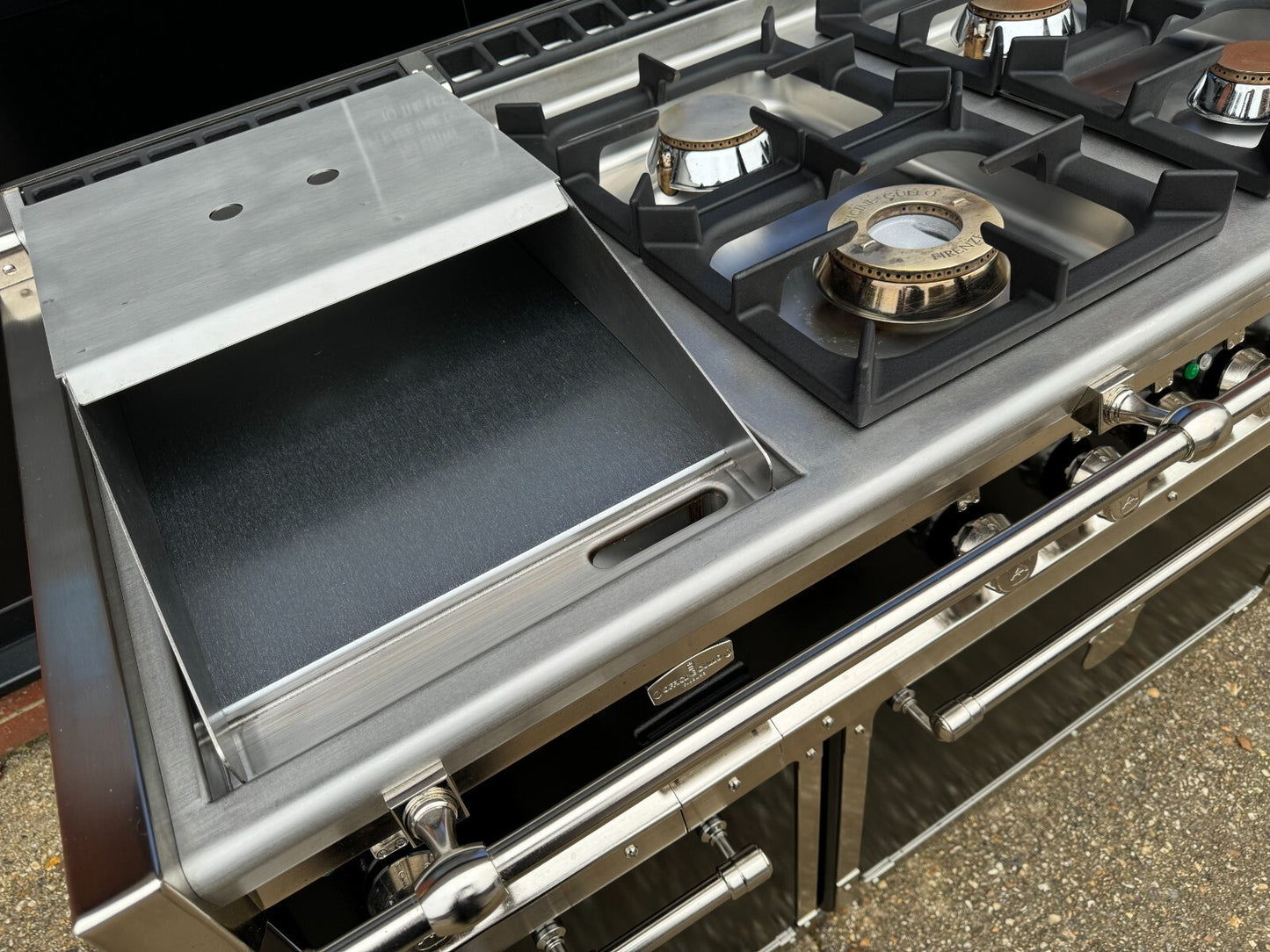 Officine Gullo OG Professional OG128 Range Cooker Oven Black & Chrome La Cornue