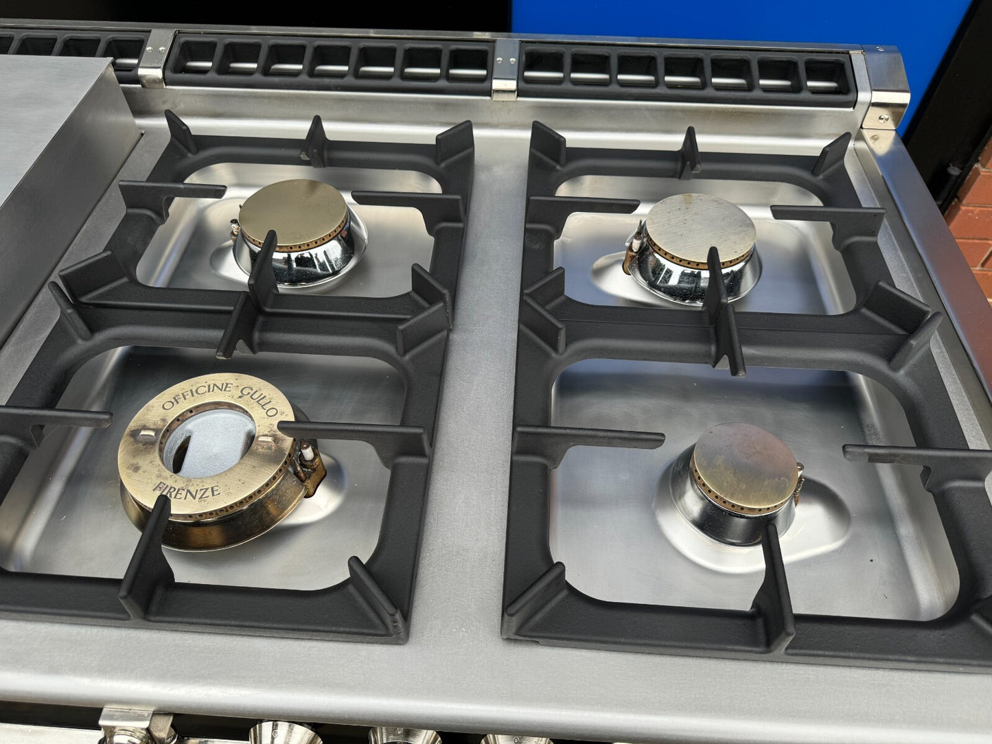 Officine Gullo OG Professional OG128 Range Cooker Oven Black & Chrome La Cornue