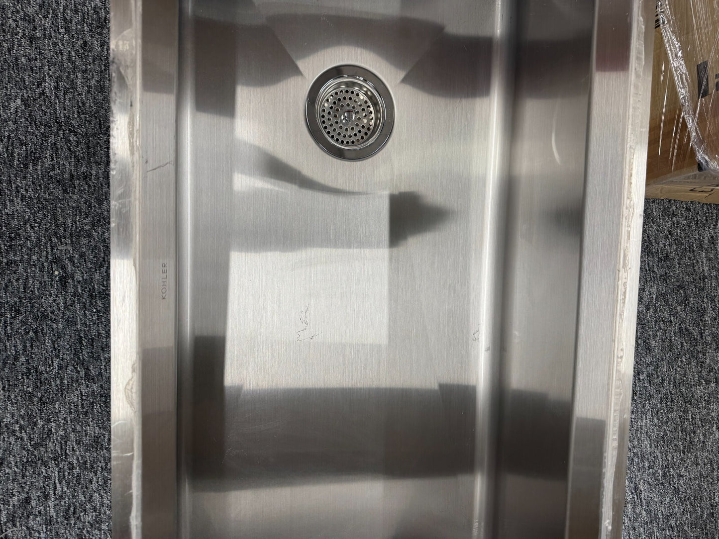 Ex Display Kohler K 3673 8 Degree Large Under mount Kitchen Sink basin BR2202