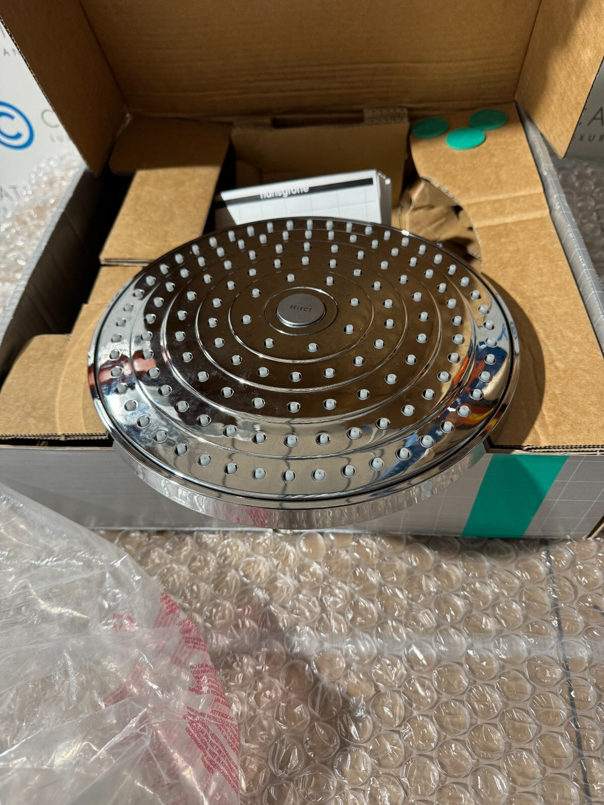 NEW Hansgrohe 26470000 Raindance S Shower head Jet PowderRain Shower Head BR937