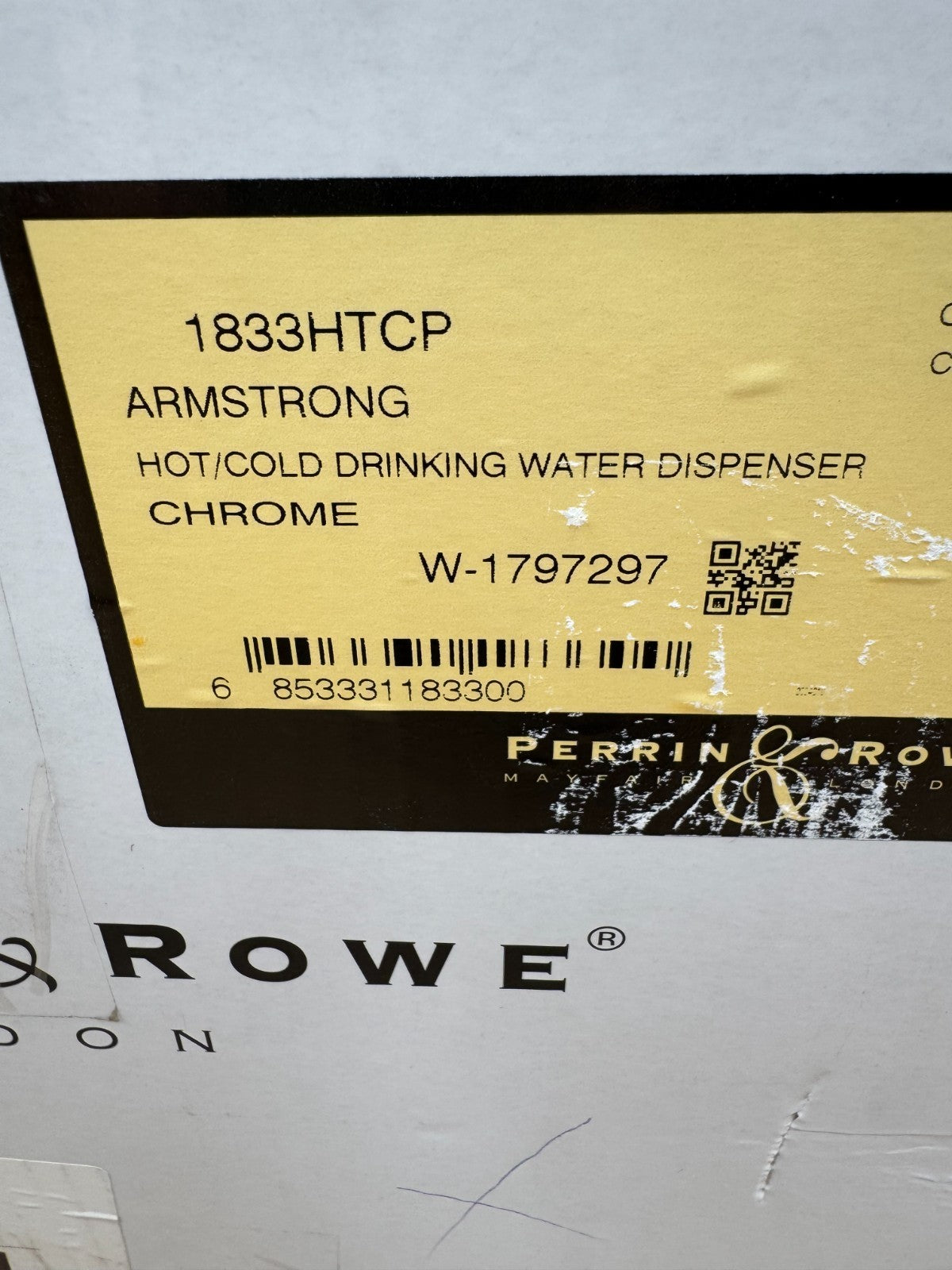 NEW Perrin & Rowe Armstrong 1833HTCP Mini Hot water Cold Tap Chrome AX4516