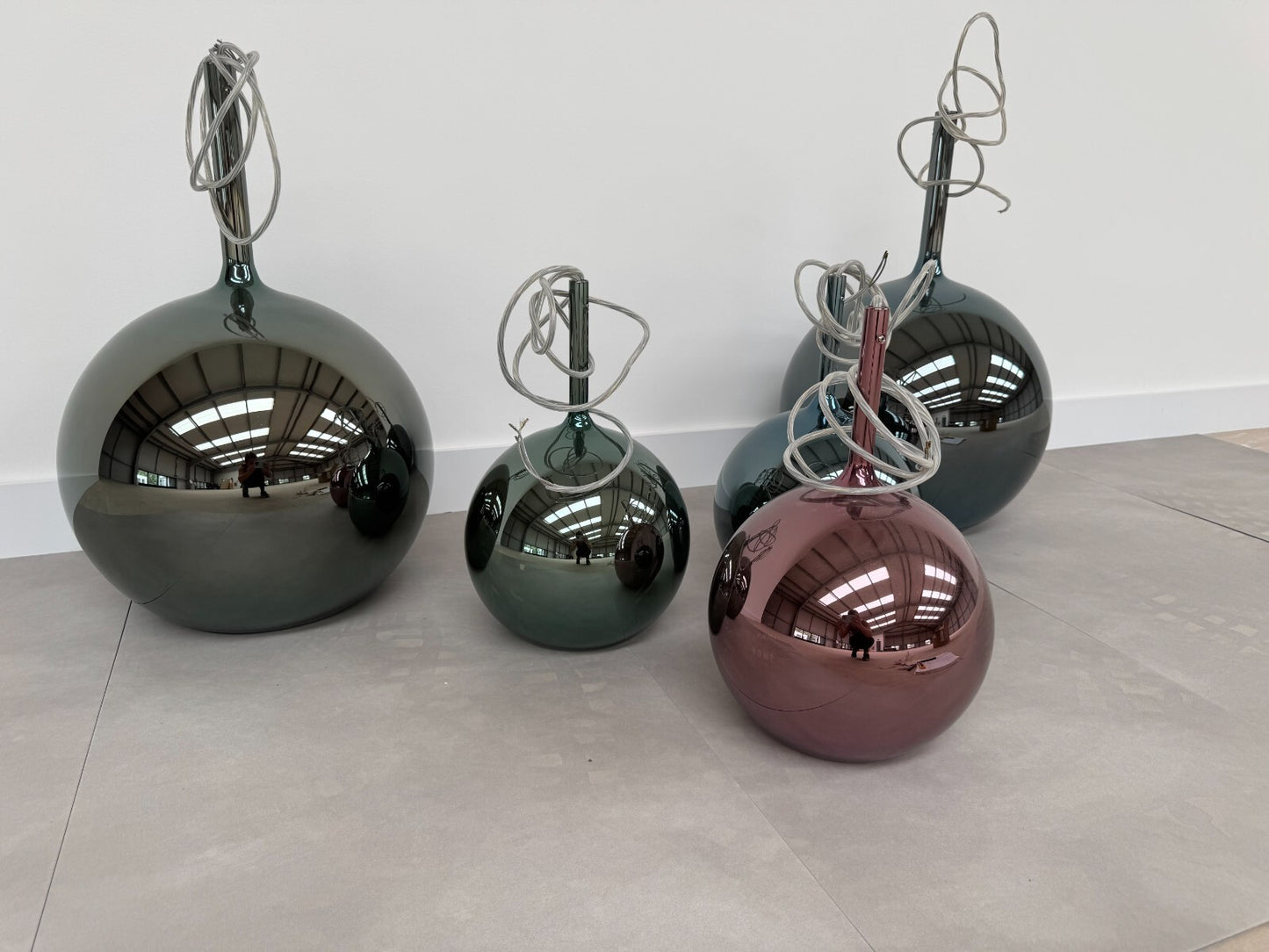Ex Display Penta Glo multi suspension 5 pendant Light Glass Lighting lamp AX010