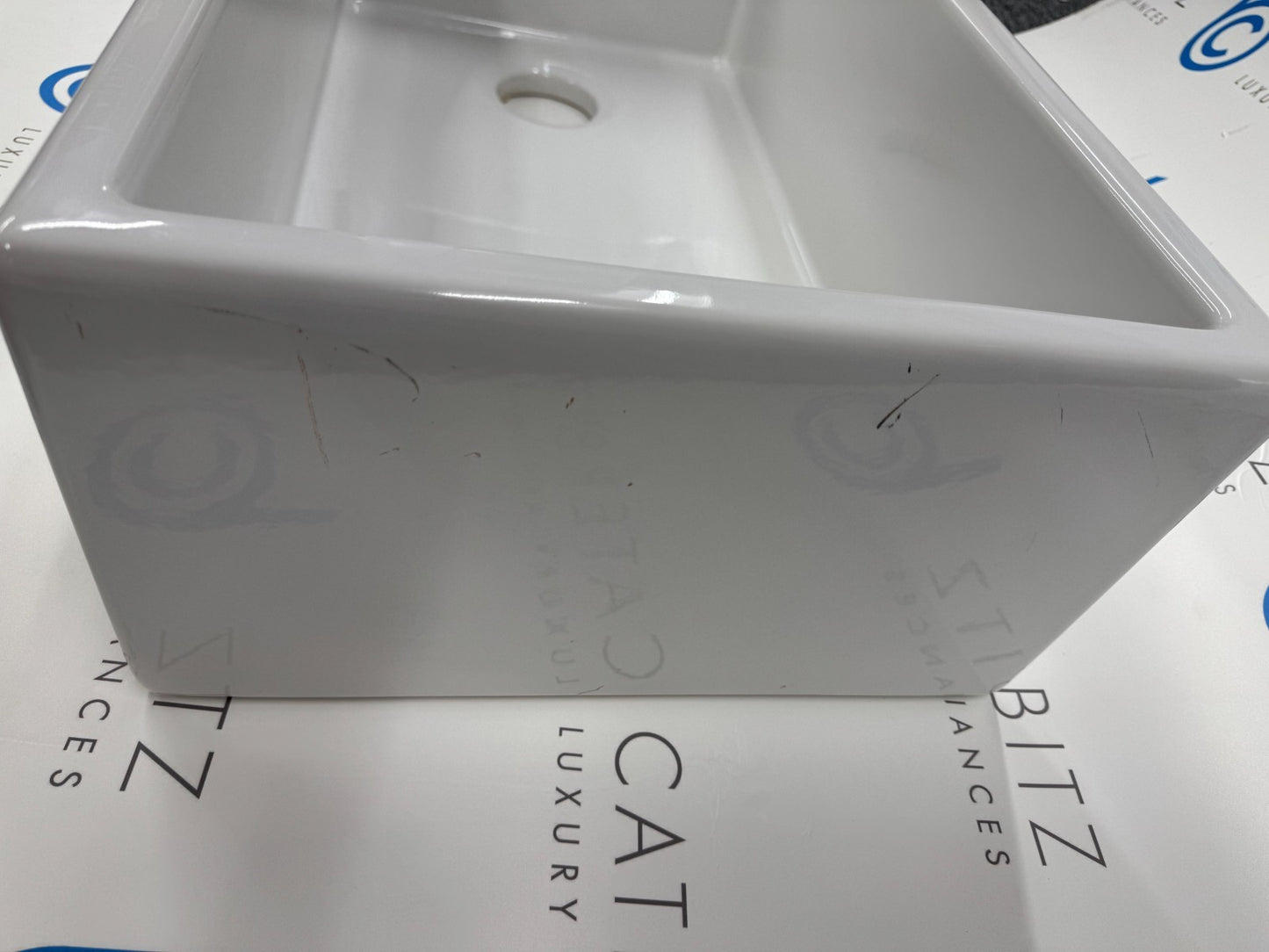 NEW Whitebirk Waddington 30 Ceramic White Kitchen Sink Shaws belfast BR2358