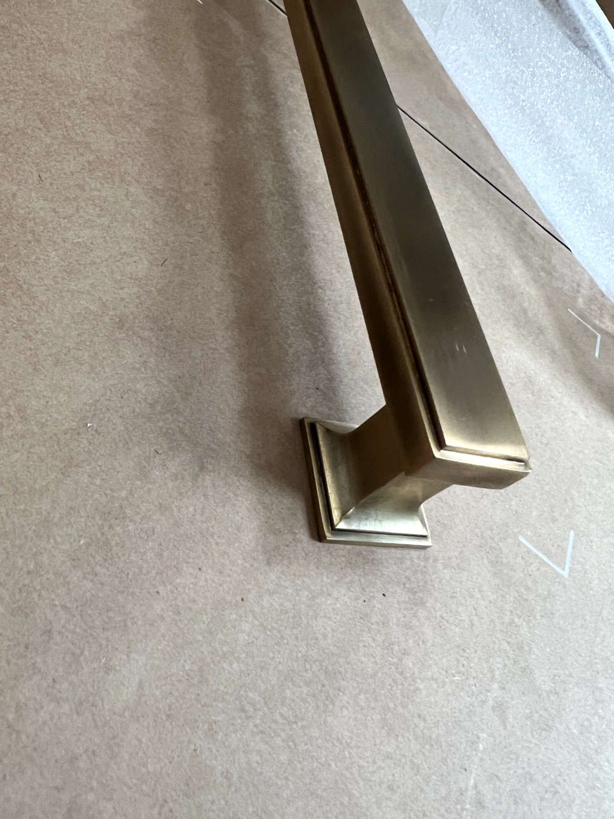 New Solid Brass Jefferson style Cabinet Handle Pull 39cm kitchen Bathroom