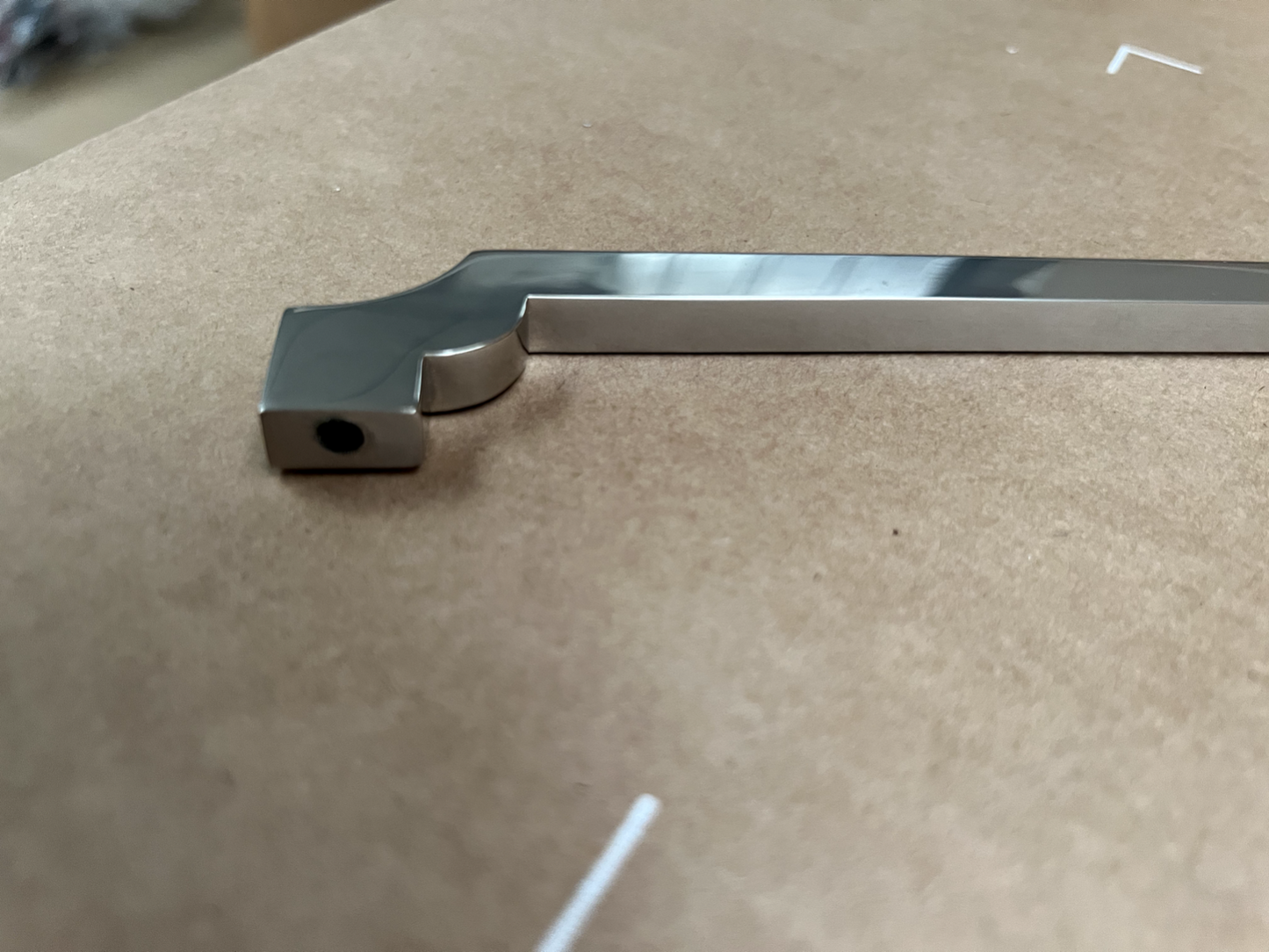 New Mark Wilkinson Art Deco Kitchen Cupboard Door handle Pull Chrome Hardware 54