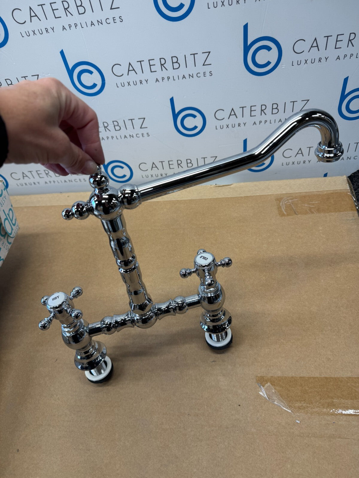 NEW Astracast TP0430 Camargue Bridge Twin Dial Single Flow Tap - Chrome BR752
