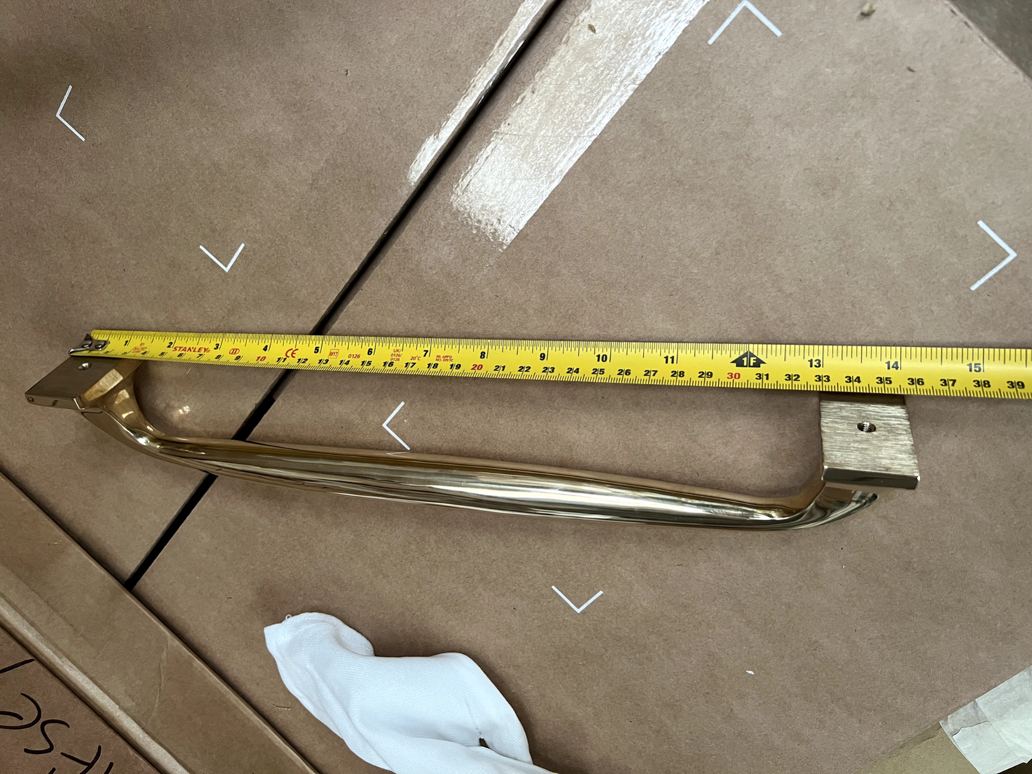 New Armac Martin 330mm Bournville Appliance Pull Door Kitchen Handle Brass