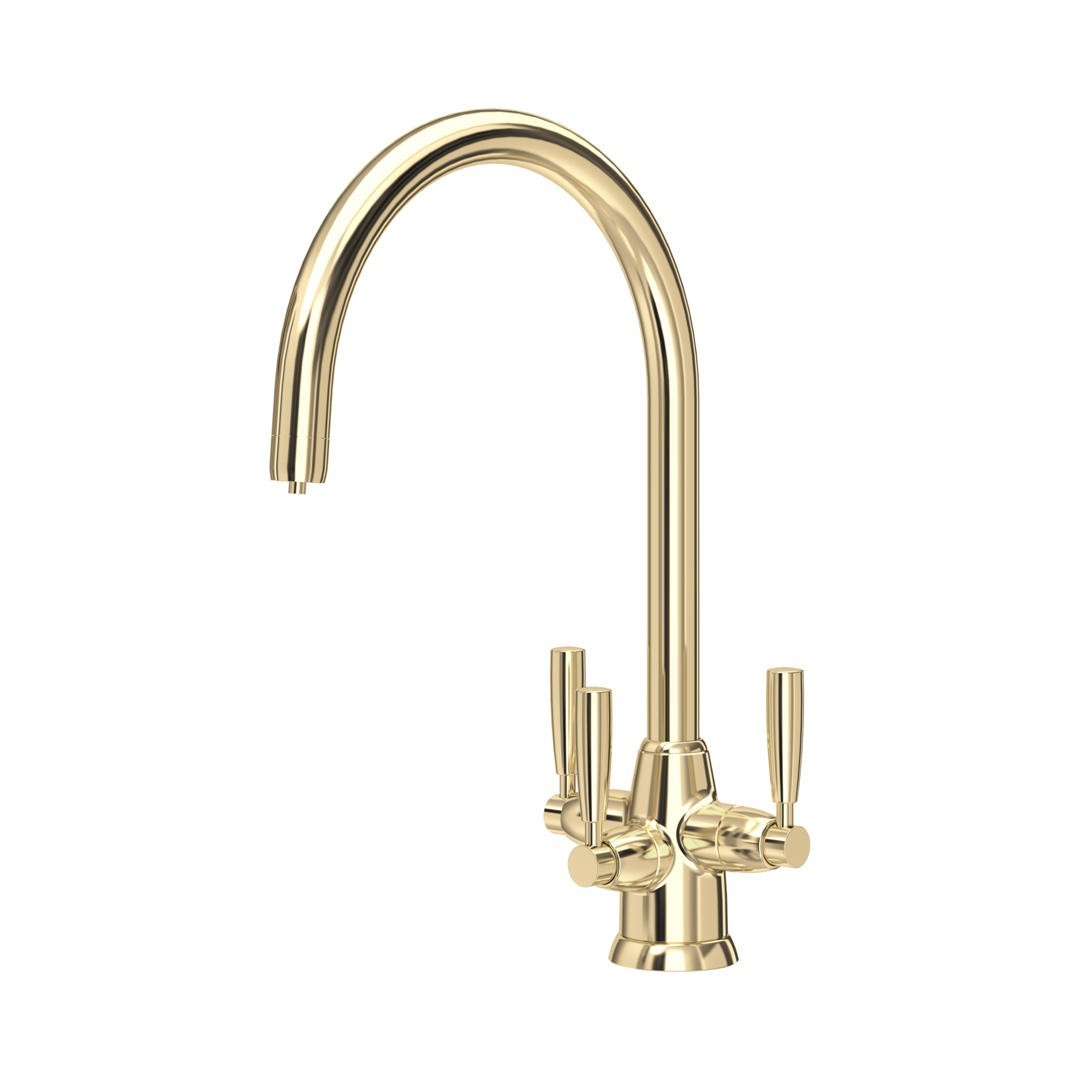 NEW Perrin & Rowe 1480IG Langbourn Mixer Tap & Filtration GOLD AX4451