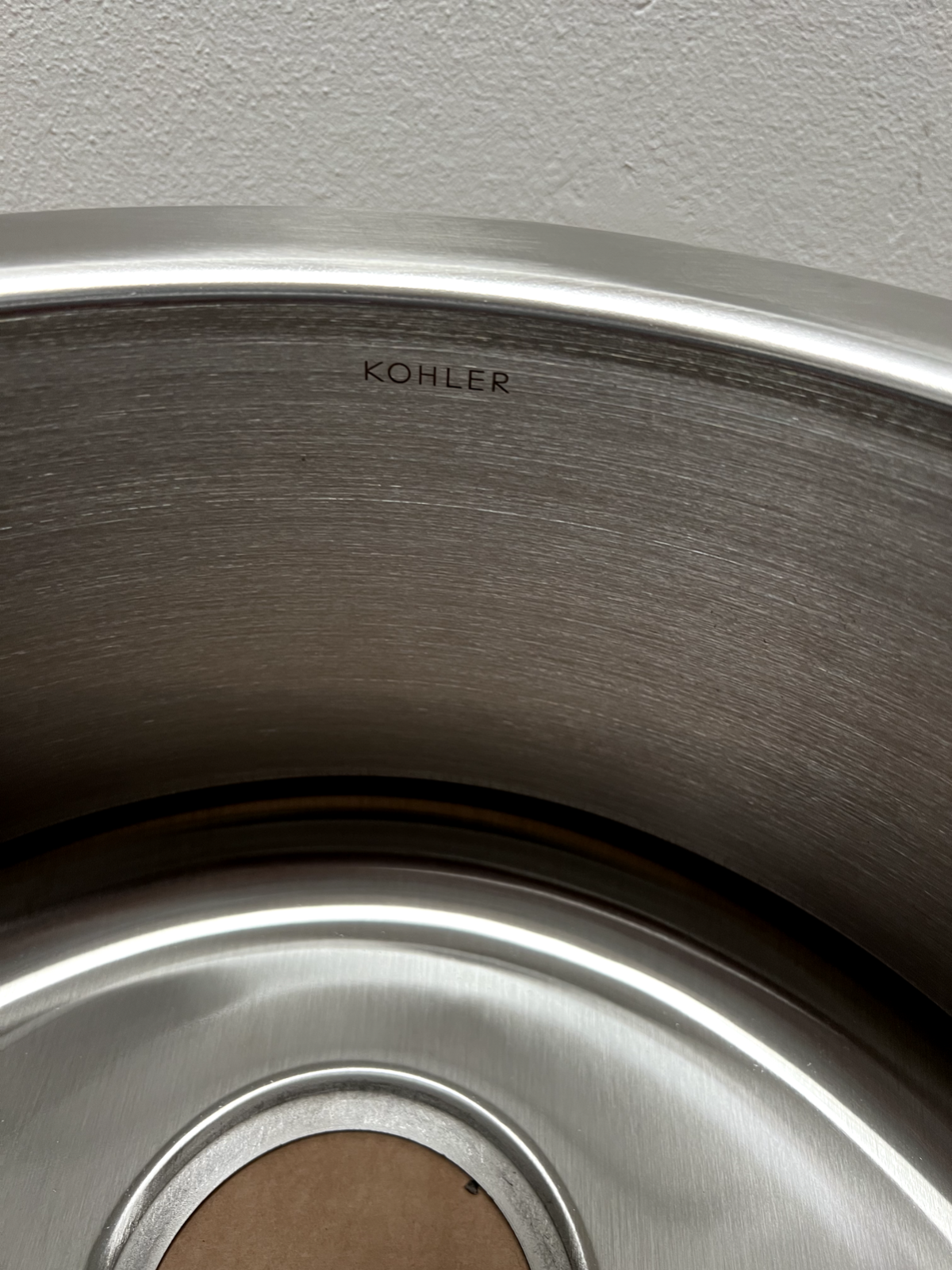 New Kohler Undertone Circular round stainless Steel Kitchen Bar Sink K 3341 shaw