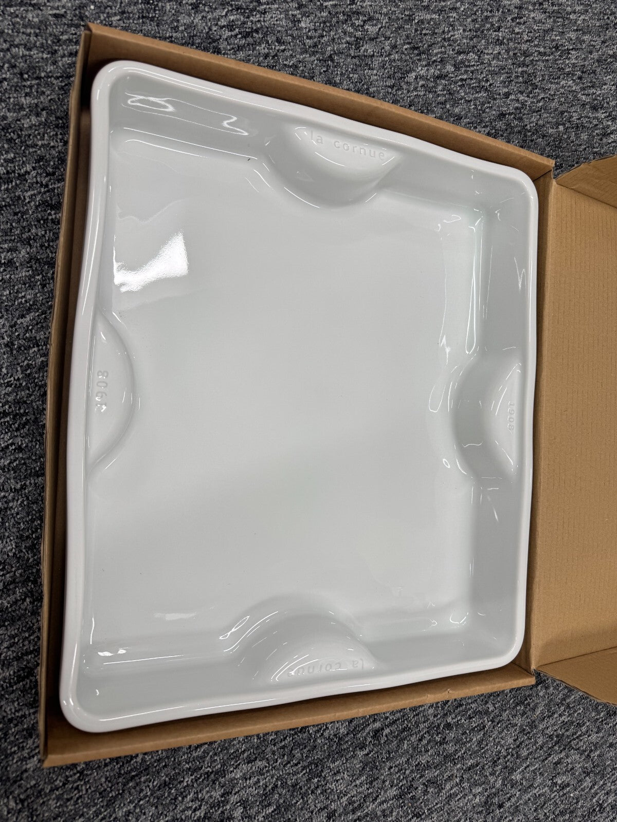 New La Cornue Rectangle Stoneware Oven Dish Baking Pan BR2295