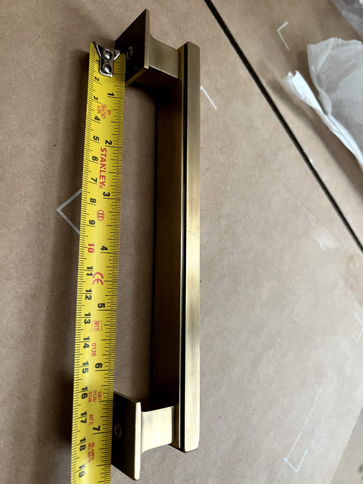 New Solid Brass Jefferson style Cabinet Handle Pull 203mm kitchen Bathroom