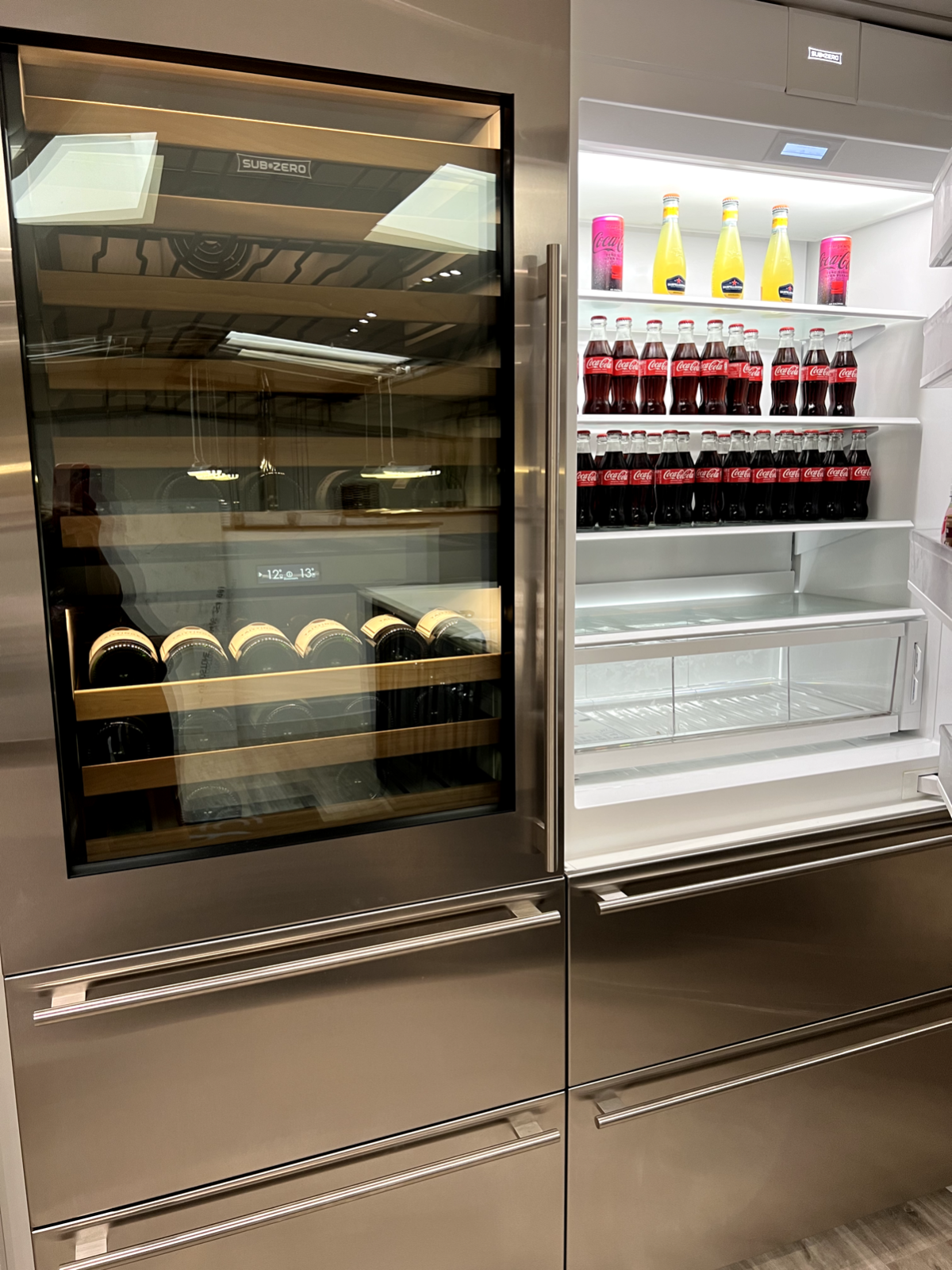 Ex Display Subzero Fridge freezer & wine cooler Refrigeration Sub-Zero wolf Appl