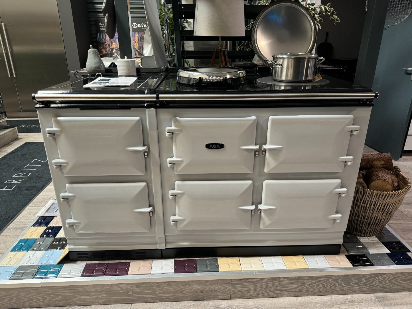 NEW UNUSED AGA eR7 Series 150 Electric Range Cooker Induction Hob Pearl Ashes