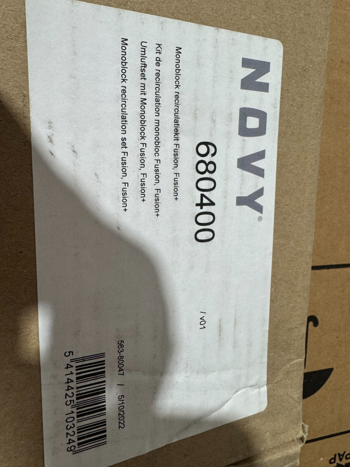 NEW Novy 680400 Monoblock recirculation set Fusion / Fusion+ FIlter BR979