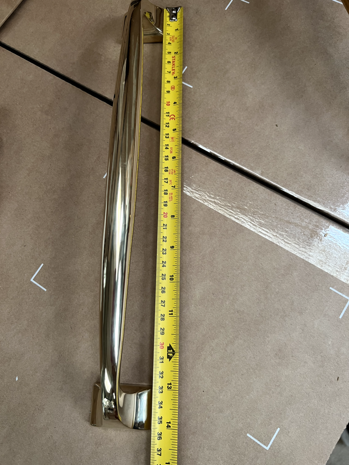 New Armac Martin 330mm Bournville Appliance Pull Door Kitchen Handle Brass
