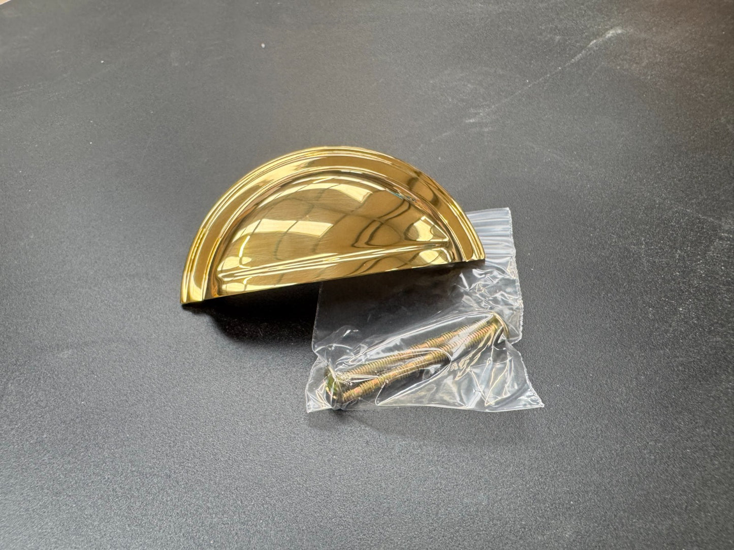 5 x NEW Perrin & Rowe 6055 Traditional Shell Drawer Pull Handle Brass AX4470