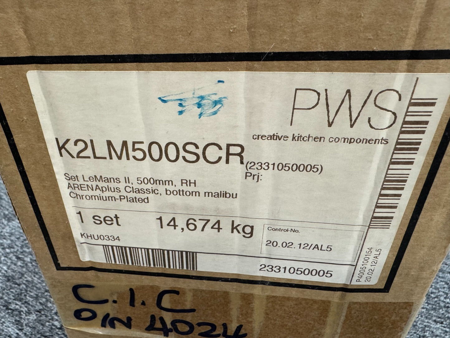 NEW PWS Kesseböhmer LeMans II Chrome Arena Base Corner Right hand BR2023