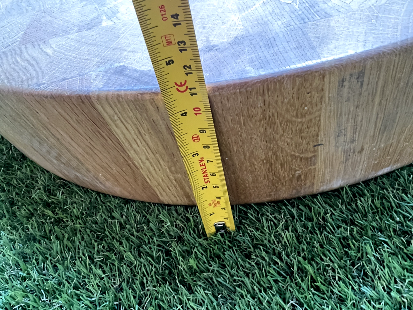 Ex Display Round Butchers Chopping board table work surface Island