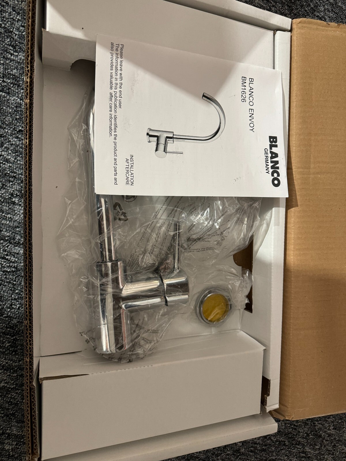 NEW BLANCO ENVOY KITCHEN TAP CHROME 453508 Lever Mixer Deck Mounted BR959
